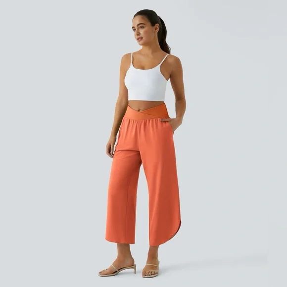 Halara Breezeful™ High Waisted Crossover Quick Dry Resort Pants with Pockets - Picture 5 of 5